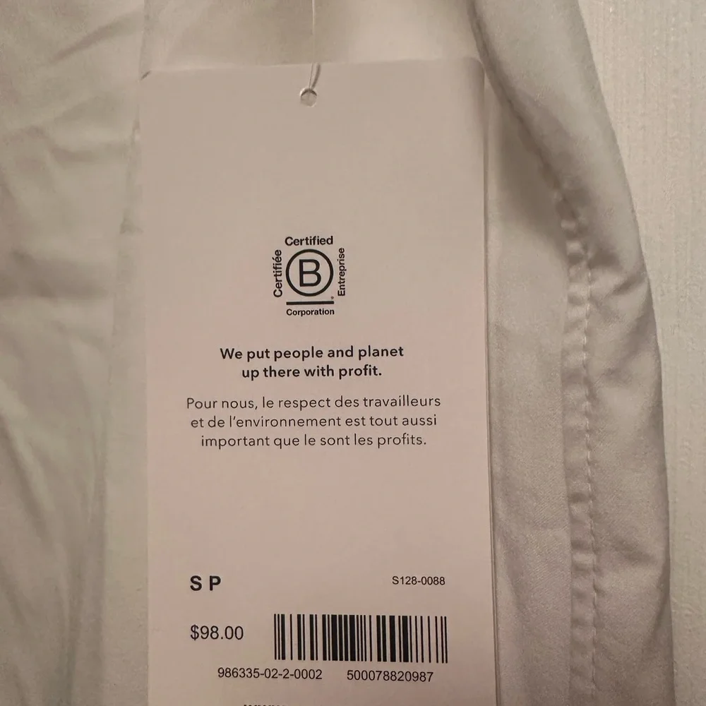 Athleta Urbanite II Sleeveless, Stretchy,White, Button Women's Camisole Size S - Picture 5 of 10